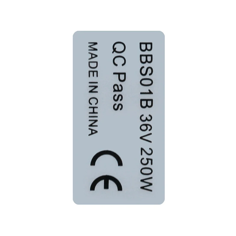 20PCS 36V250W Ebike Sticker for Front Rear Hub Motor CE Label Tag Electric Bicycle Conversion Kit Sticker 36V250W-FABY