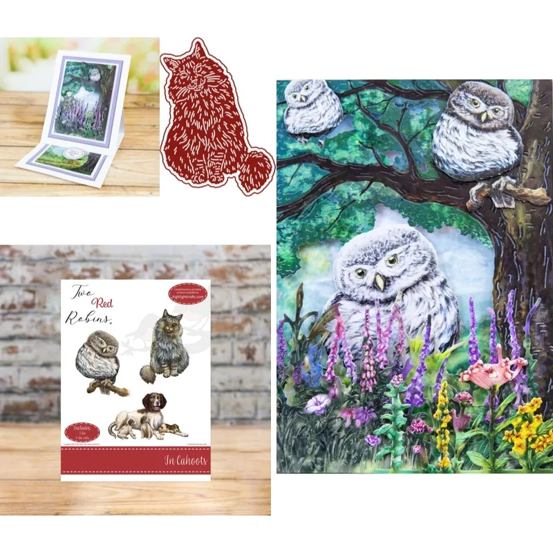 

There is a little bird that looks a lot like an owl New Arrival 2026 Metal Cutting Die Scrap booking DIY Decoration Craft Emboss