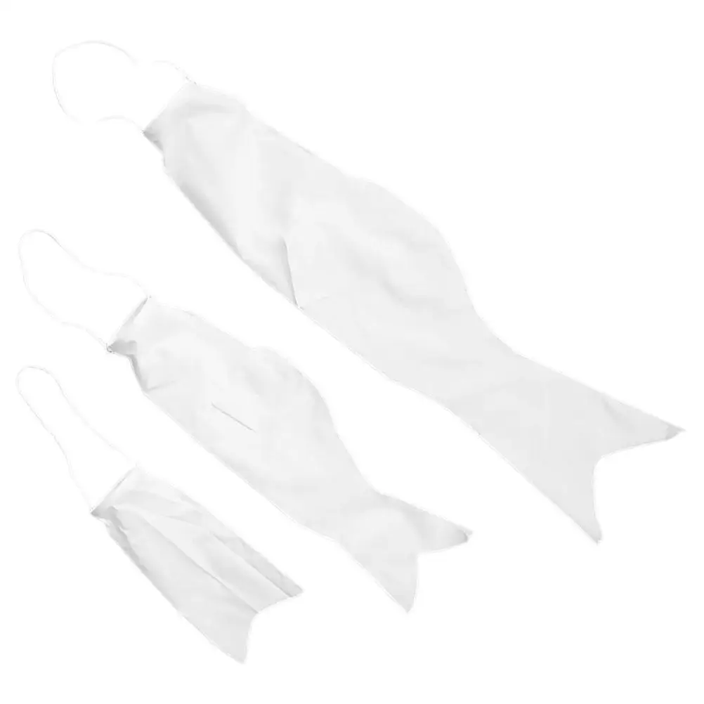 

3 Pcs Blank Japanese Koinobori Windsock Flags 25cm 45cm 70cm Diy Paintable Fish Carp Banner Streamer Decorative Home Flags For