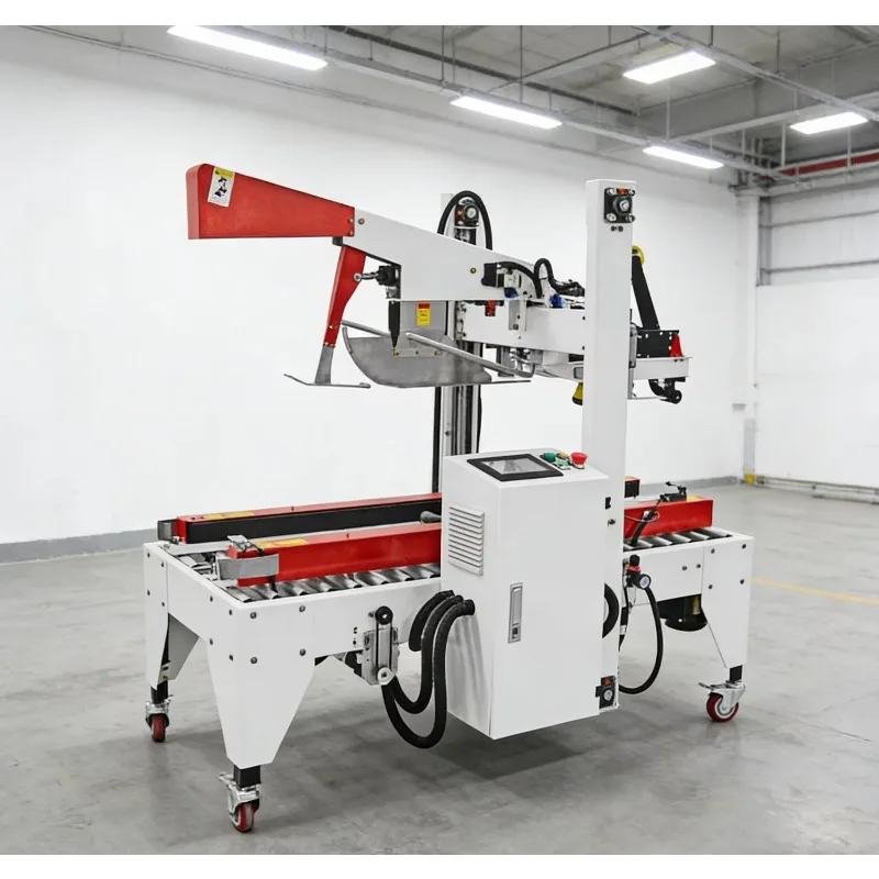 Full Auto Carton Sealer with Conveyor Belt for Logistics and Production Line