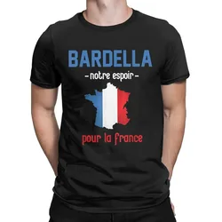 Men 2027 French Bardella Hope T Shirts President Election France Cotton Tops Casual Short Sleeve O Neck Tee Plus Size T-Shirts