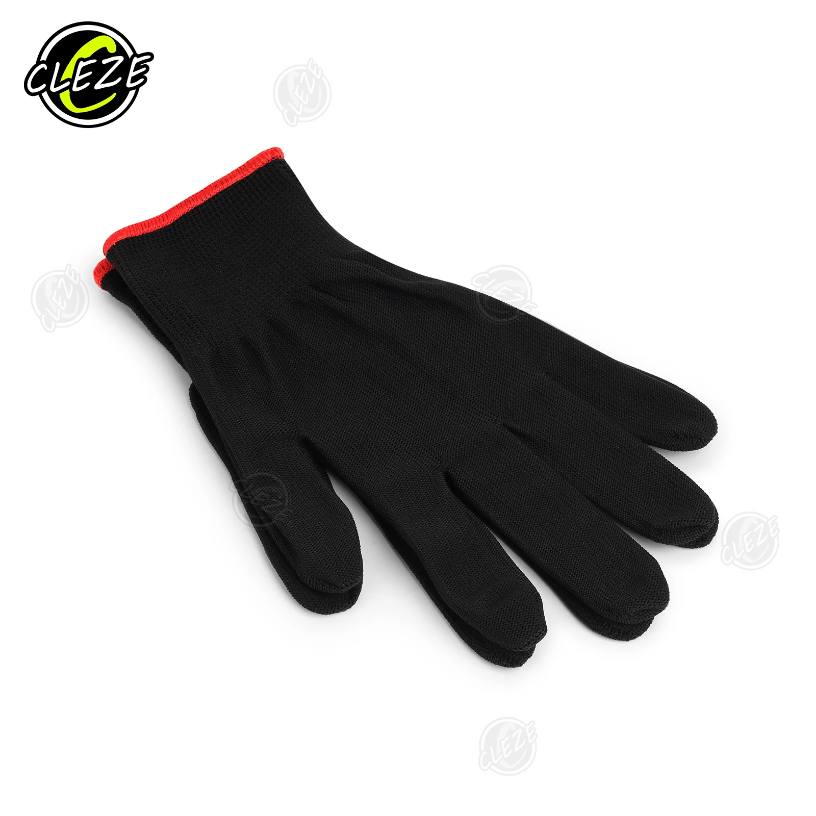 CLEZE Car Wrapping Gloves Black Nylon High Grip Anti-static Cut Resistant Body Protective for Vinyl Wrap Car PPF Installation