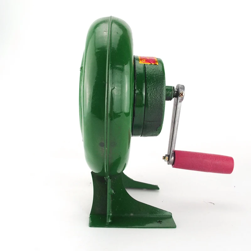 Outdoor Hand Crank Blower for BBQ Fire Starter, Manual Air Blower for Camping Stove & Popcorn Maker, Portable