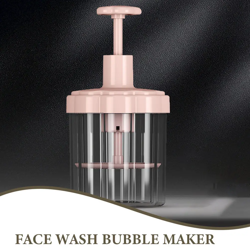 Portable Clear Plastic Foam Maker Bottle Manual Cleanser Foaming Tool for Bath Face Wash Bubble Foamer Facial Cleaning Holder