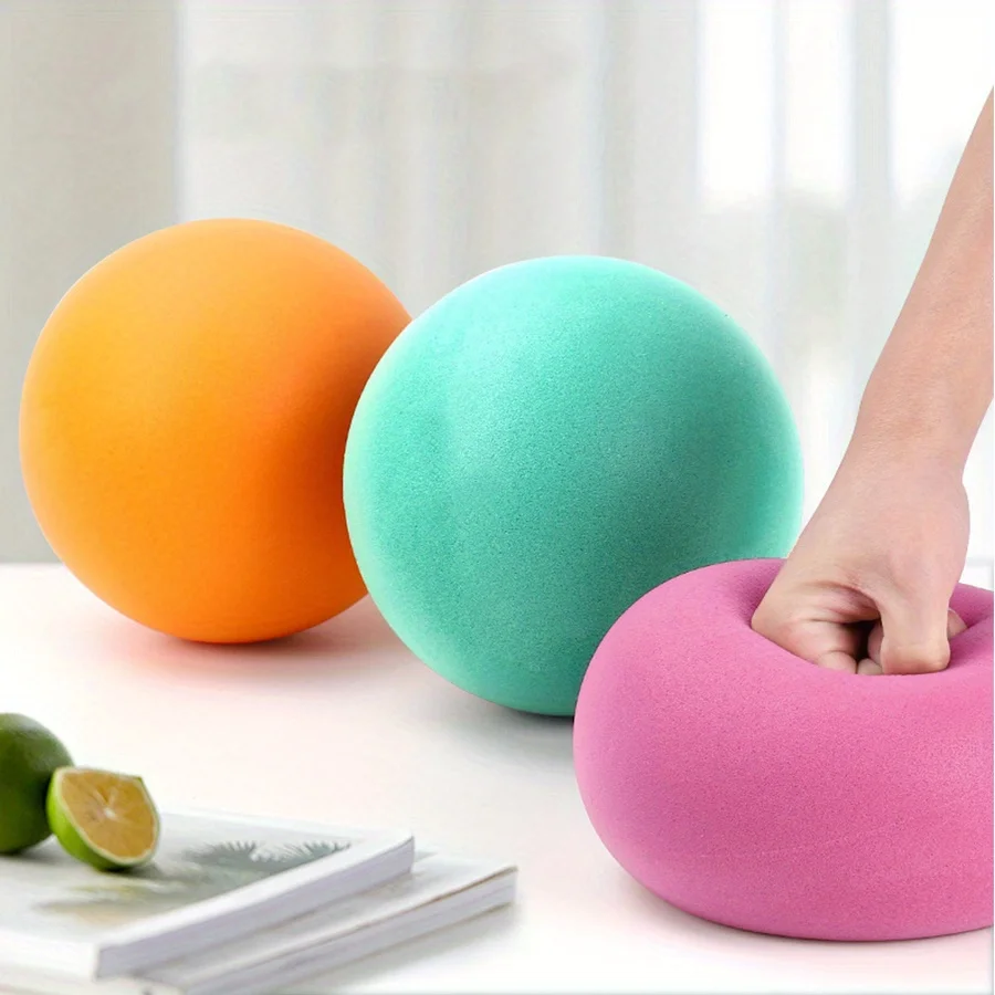 18 سنتيمتر إسفنجة مرنة كرة السلة الصامتة للتدريب الداخلي المنزل الترفيه أخضر أزرق أصفر برتقالي كرة هادئة هدية مثالية JXB