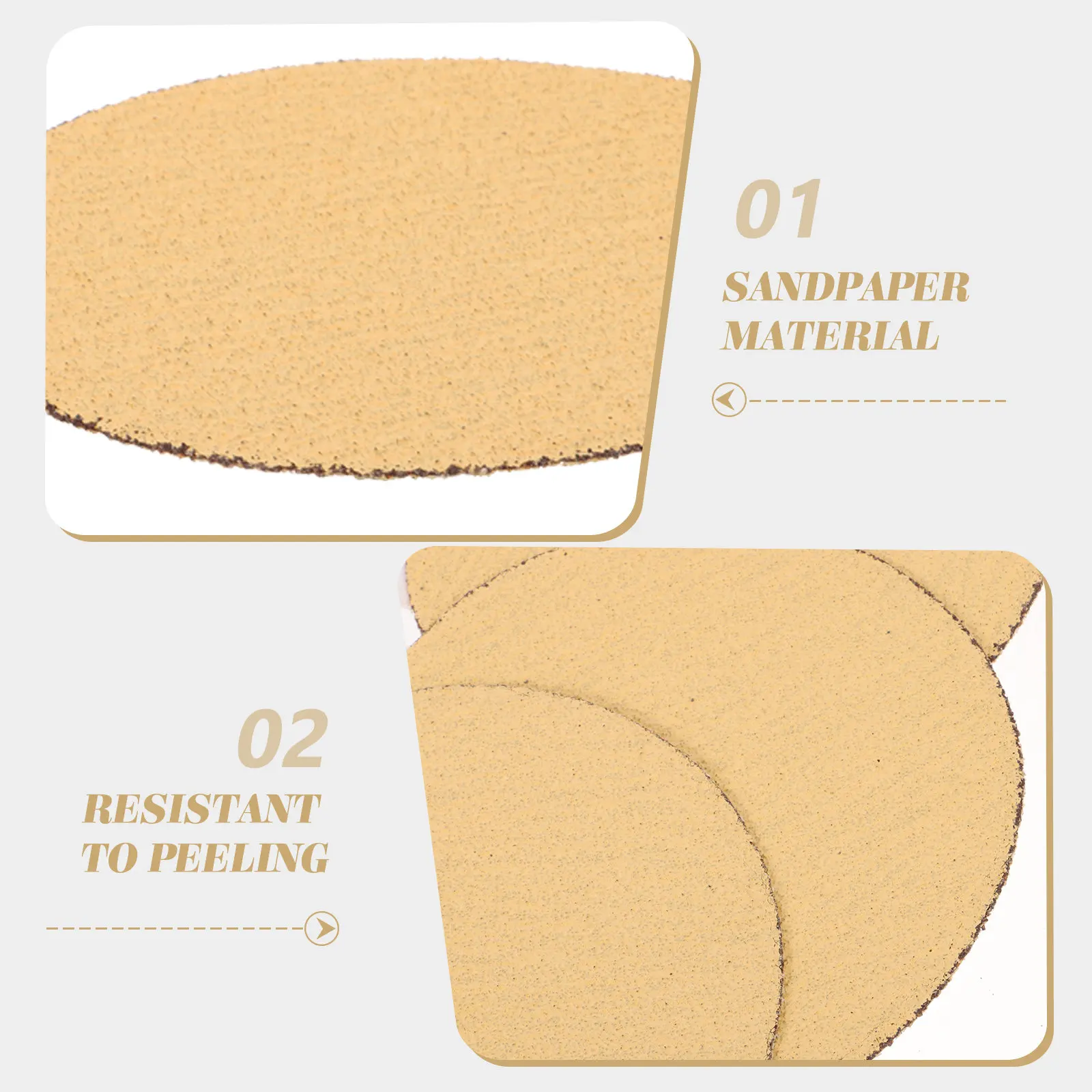 

10Pcs Adhesive Backing Sandpaper 40 Grit Round Sanding Discs for Coarse Grinding and Polishing Self-Adhesive Abrasive Discs Set