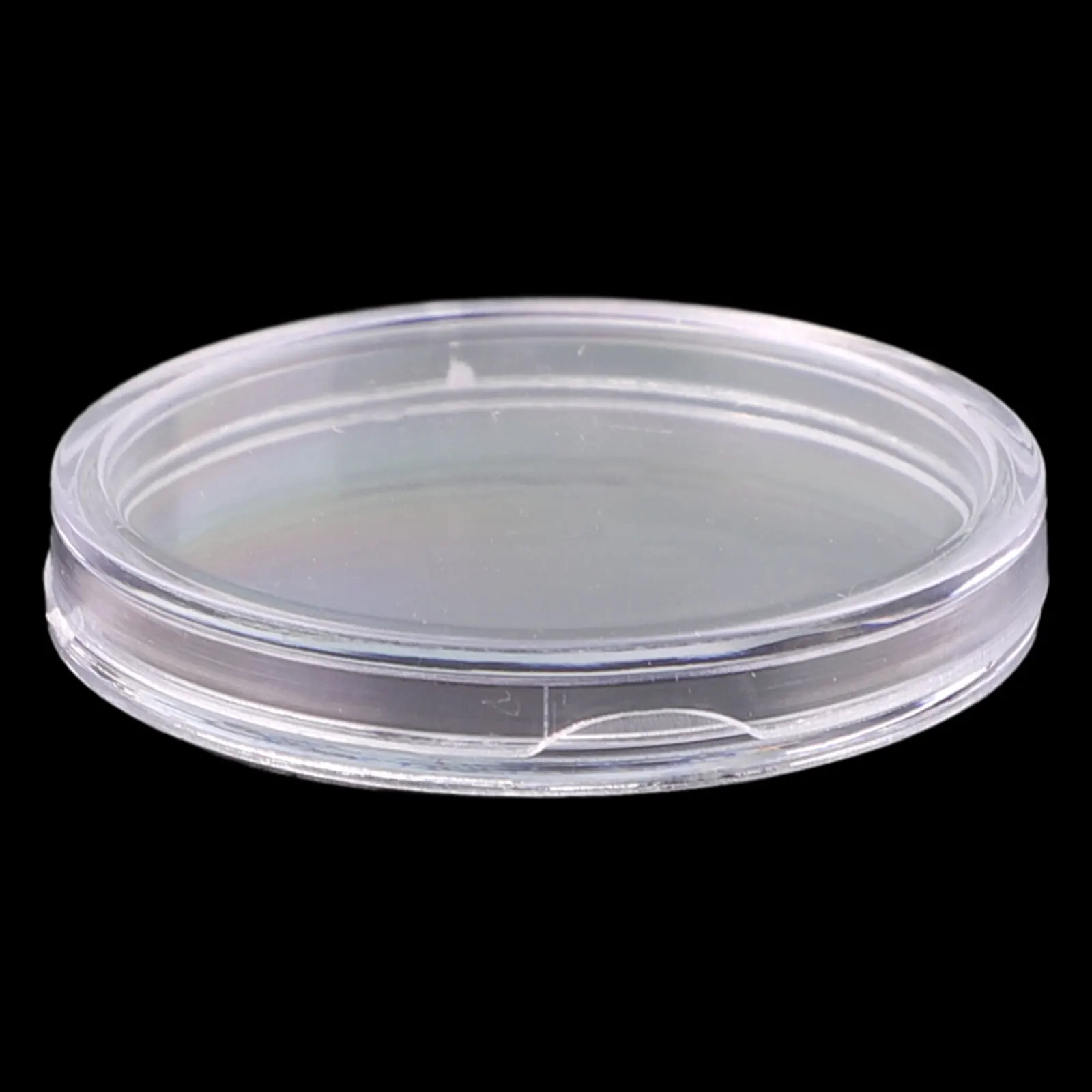 100pcs Clear 32mm Clear Plastic Coin Capsules Coin Holders Protector Cases Round Artware Display Boxes Household Storage Tools