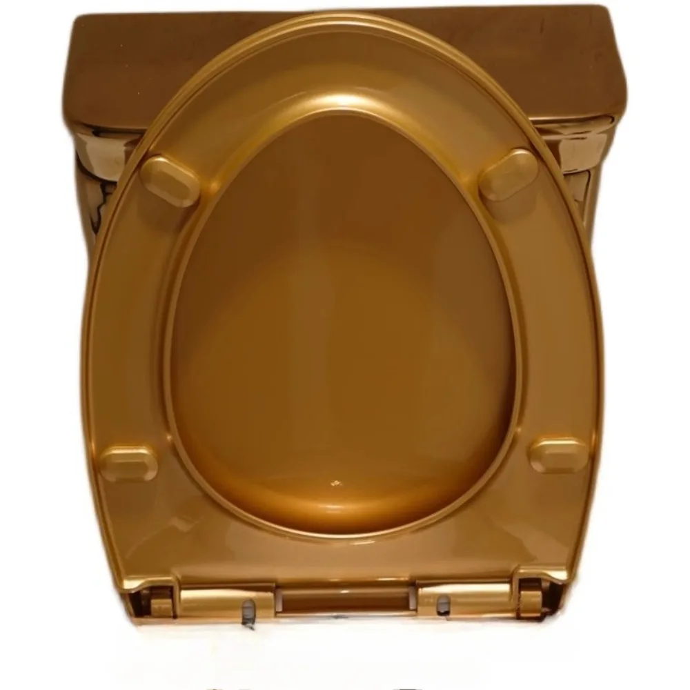

Thickened gold toilet cover Universal slow drop silent toilet seat cover UV toilet accessories