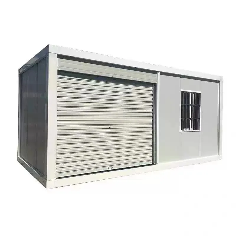 Casa contenedor móvil, casa prefabricada sencilla para actividades residenciales, casa modular para uso doméstico, cuarto de herramientas integrado en vivienda.