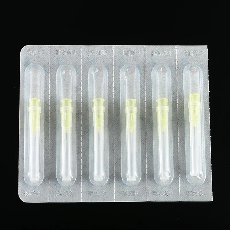 100Pcs Pijnloos Kleine Naald 30G 13Mm 4Mm 25Mm Wegwerp 30G Medische Micro-Plastic injectie Cosmetische Steriele Naald