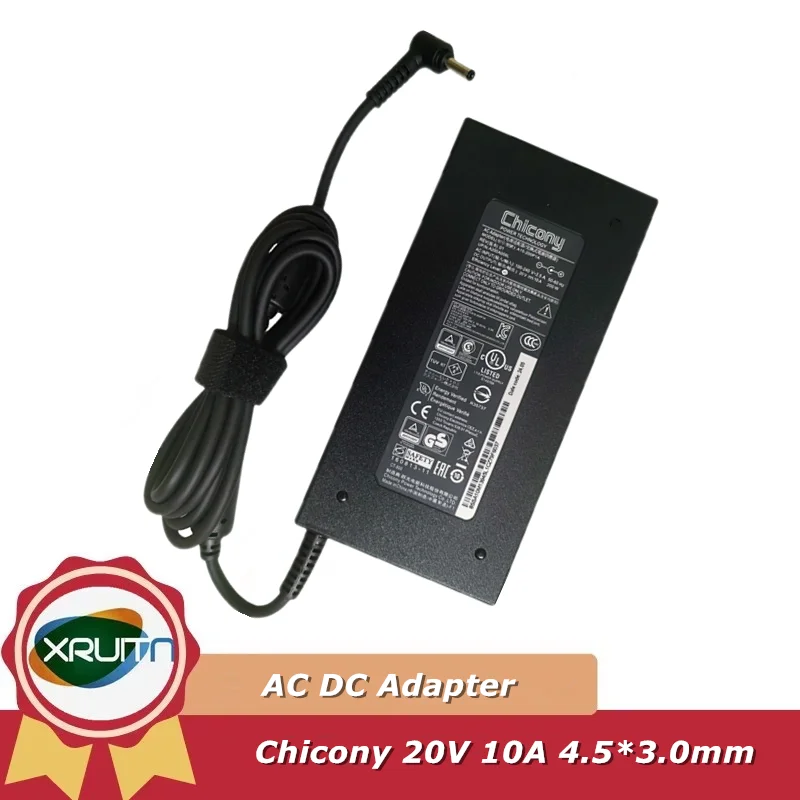 

200W 20V 10A Replacement AC Adapter Charger For MSI Katana 15 B13VEK B13VGK B12VEK B12VFK B12VGK Laptop Power Supply A21-200P2B