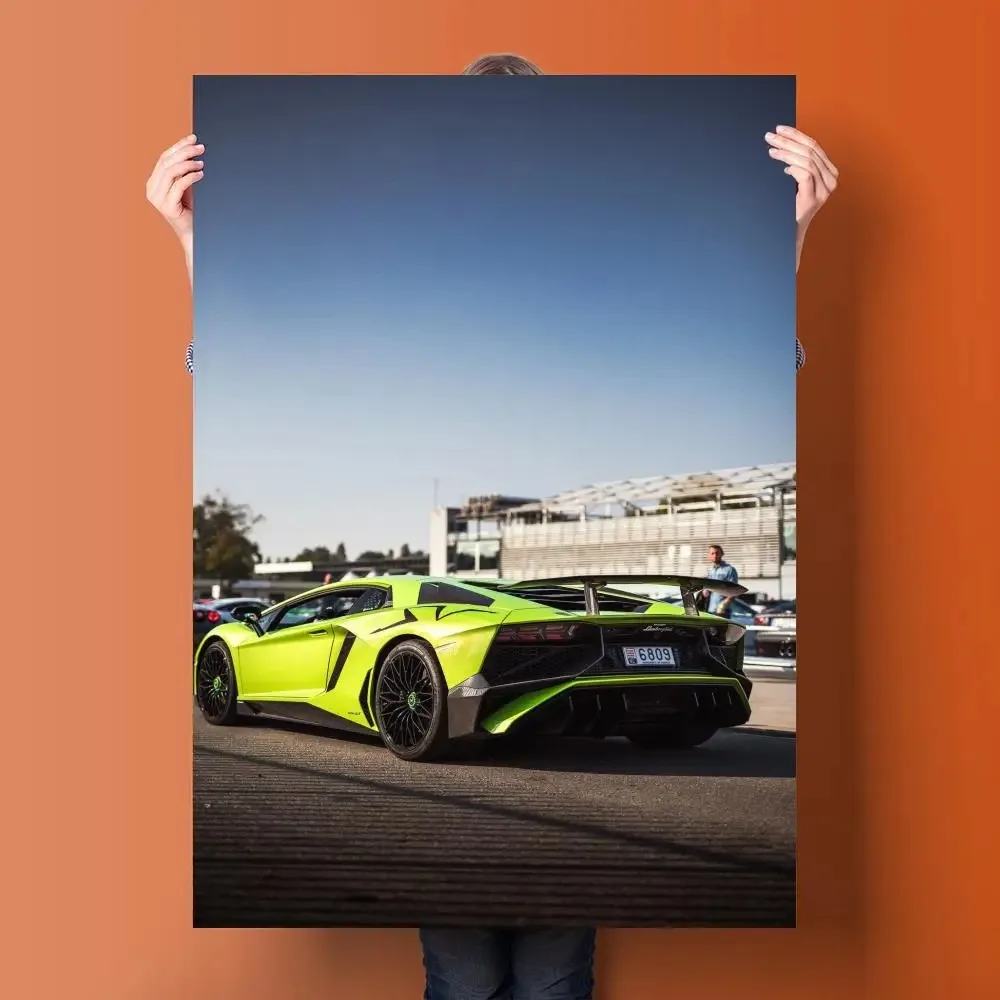 lamborghini aventador svj Poster Decorative Painting Canvas Poster Wall Art Living Room Posters Bedroom Painting