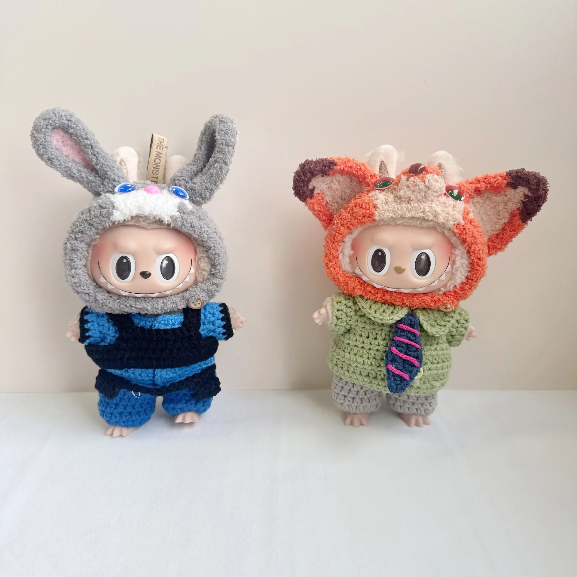 

Beinaier Одежда для лабубу ручной работы серии Zootopia, милый подарок Джуди Ника