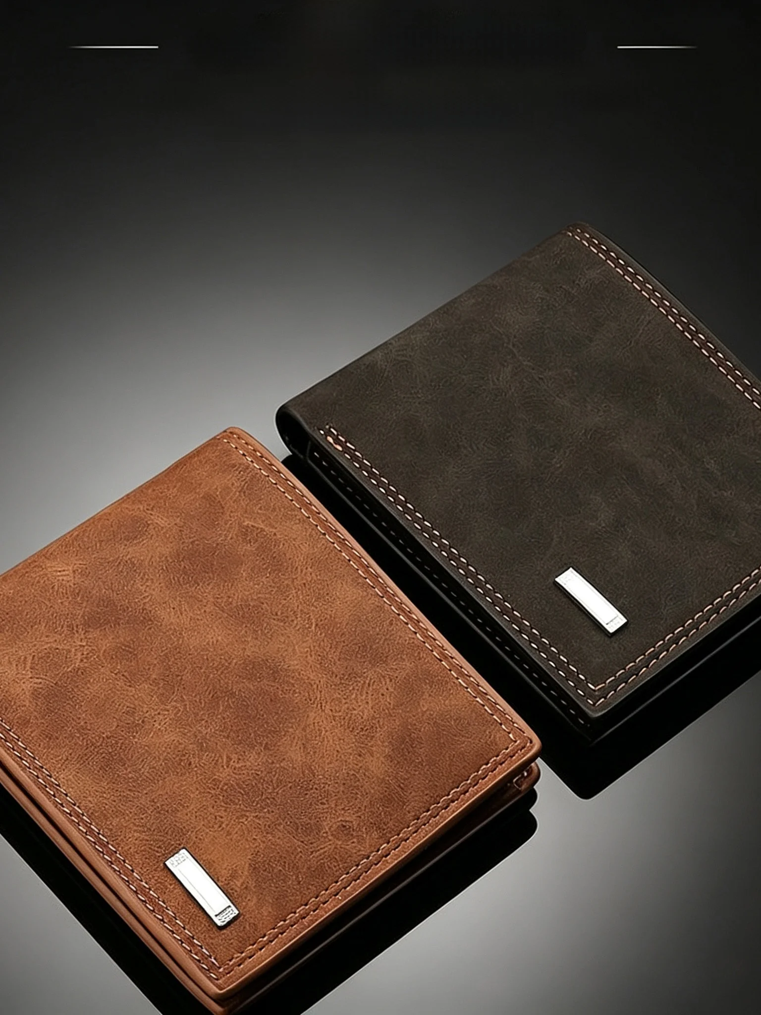 portafoglio-in-pelle-multifunzione-grande-capacita-stile-business-casual-resistente-ai-graffi-e-all'usura-con-fermasoldi-e-portacarte-modello-corto