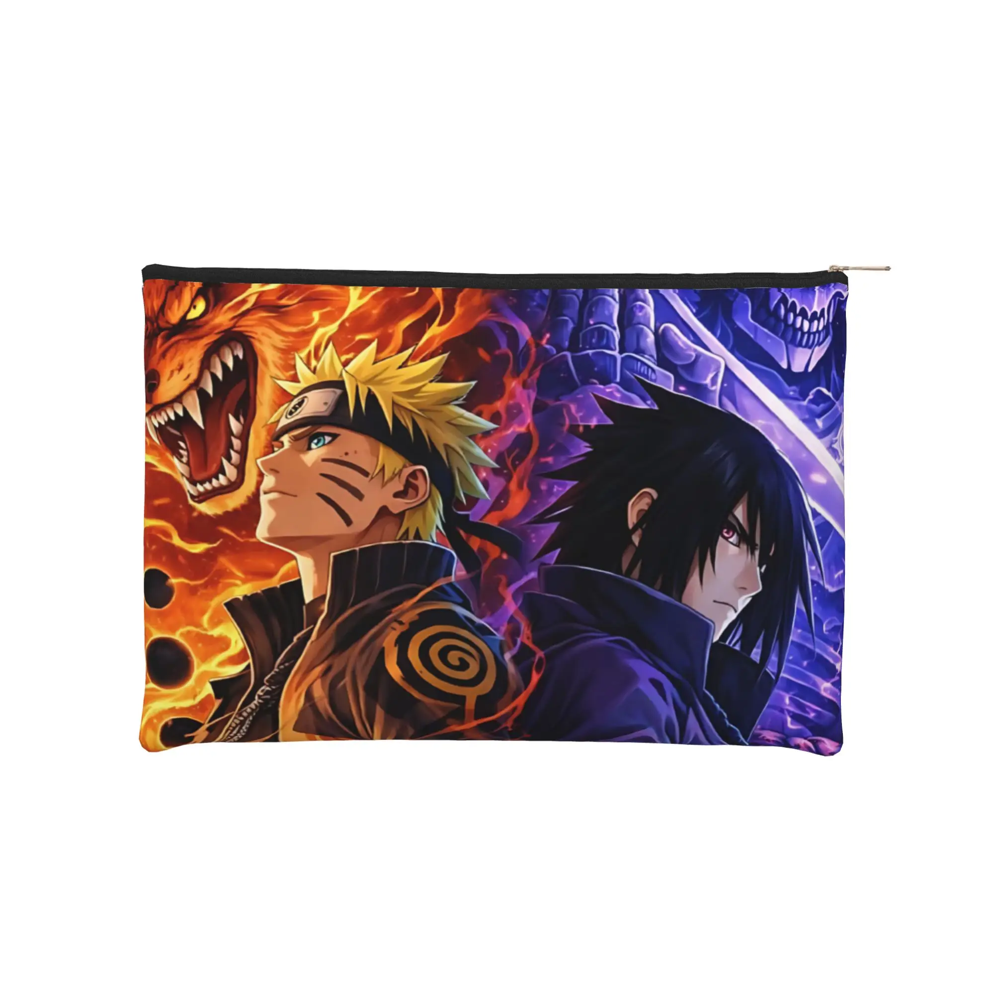 anime Stylish Cute pouch Naruto anime comic Makeup Bag  Toiletry Bag with Zipper Travel Essentials Bag