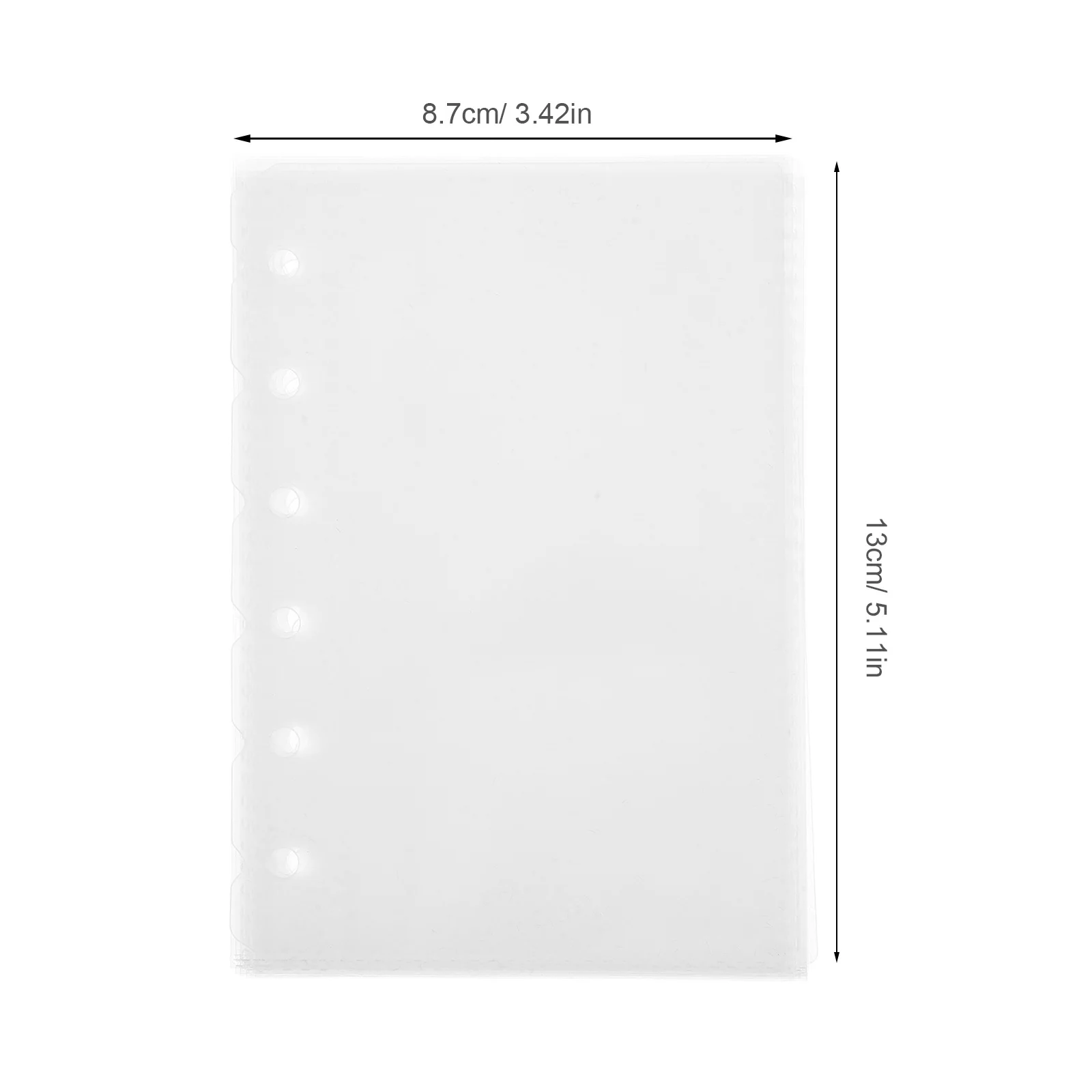 52Pcs 14x12.5cm Scrapbook Refill Pages Binder Clear Plastic Page Protectors Dual Dividers Photo Album Inserts PVC