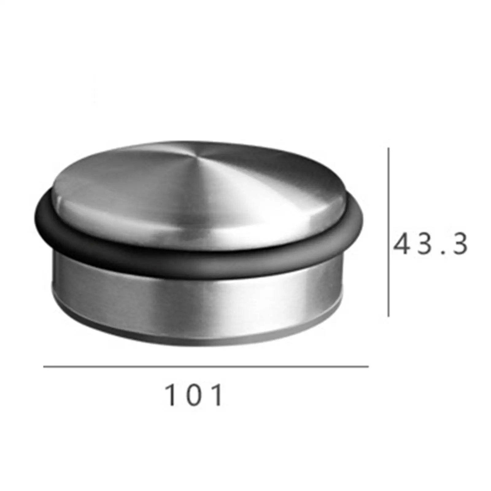 Penghenti Pintu Karet Penghenti Pintu Anti Selip Goresan Anti Tabrakan Penghenti Pintu Dinding untuk Ruang Belajar Hotel