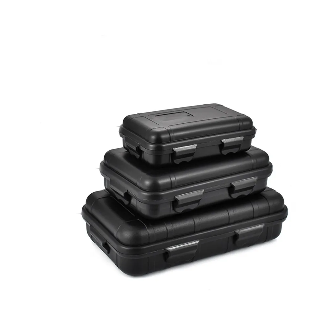 Waterproof Outdoor Survival Box Small Lightweight PP Storage Case Shockproof Emergency Tool Holder for Firestarter Whistle
