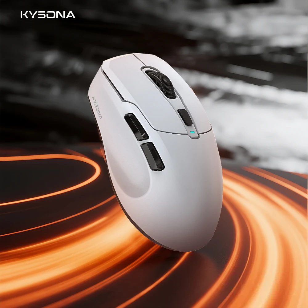 Choice KYSONA Uranus Pro Wireless Gaming Mouse 54g PAW3395 Lightweight 8KHz Polling Rate 26000DPI Optical Sensor For Laptop PC