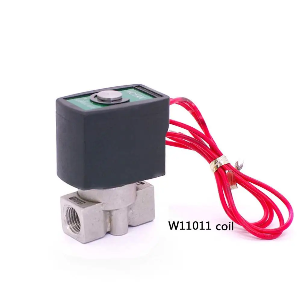 SPU-03/04/05/06 Normally Close 2 Way direct actuated mini Stainless Steel water solenoid valve 1/4 BSP thread D14511 coil