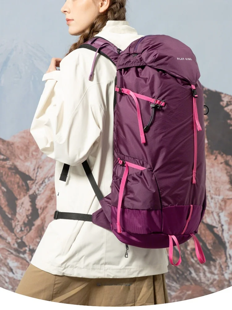 

Women's Lightweight Hiking Bapa Large Capaci Outdoor Travel Cam oulder Bag ex Climbing Bag with Multiple C...