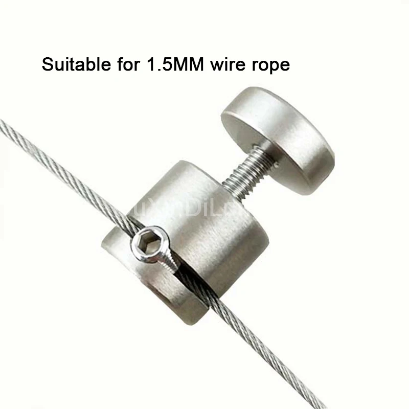 Customize 500PCS Brass Wire Rope Hanging Code Screws Light Box Advertising Display Hardware Hanging Code for 6-10mm Board GF926