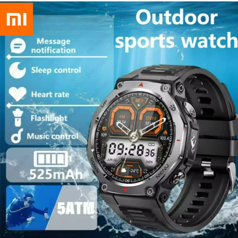 

Xiaomi 2026 НОВЫЕ GPS Смарт-часы для мужчин 10 АТМ IPX8 Водонепроницаемые умные часы Компас Высотомер Барометрический браслет AMOLED 1,43 дюйма