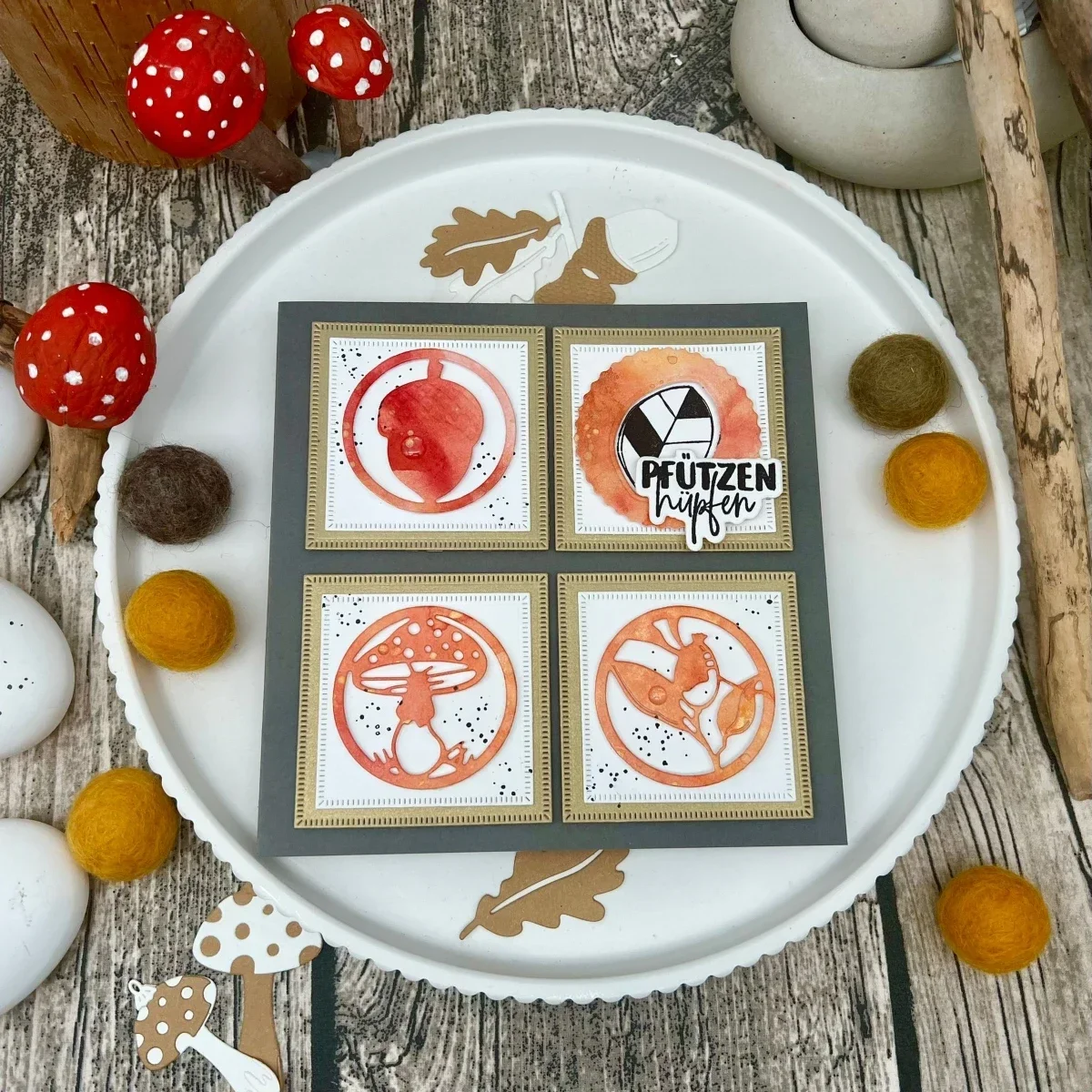 

Металлические вырубные формы Piggy Craft: гриб, орех, лист, кольцо. Ножи-вырубки, трафареты, штампы для скрапбукинга и бумажных поделок.