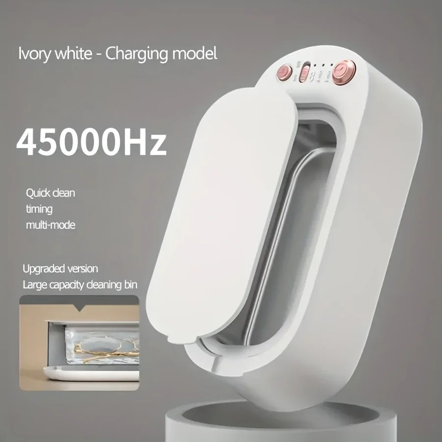 Multifunctionalglassescleaningmachine,high-frequencyvibrationdeepcleaning,portableUSBcharging,suitableforglassesjewelryandsoon.