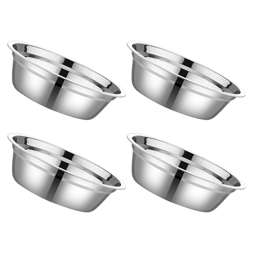 

4Pcs Stainless Steel Basin Anti-Rust Wide Mouthed Design for Easy Cleaning Multipurpose Use in Kitchen and Outdoor