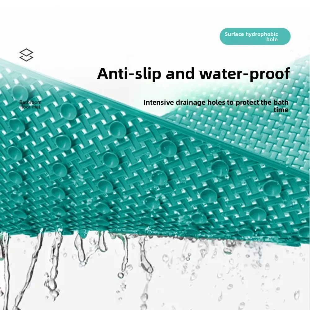 

Комфортный быстросохнущий нескользящий коврик для ванной с текстурированной поверхностью и присоской Коврик для ванны Моющийся в машине коврик для душа Туалет