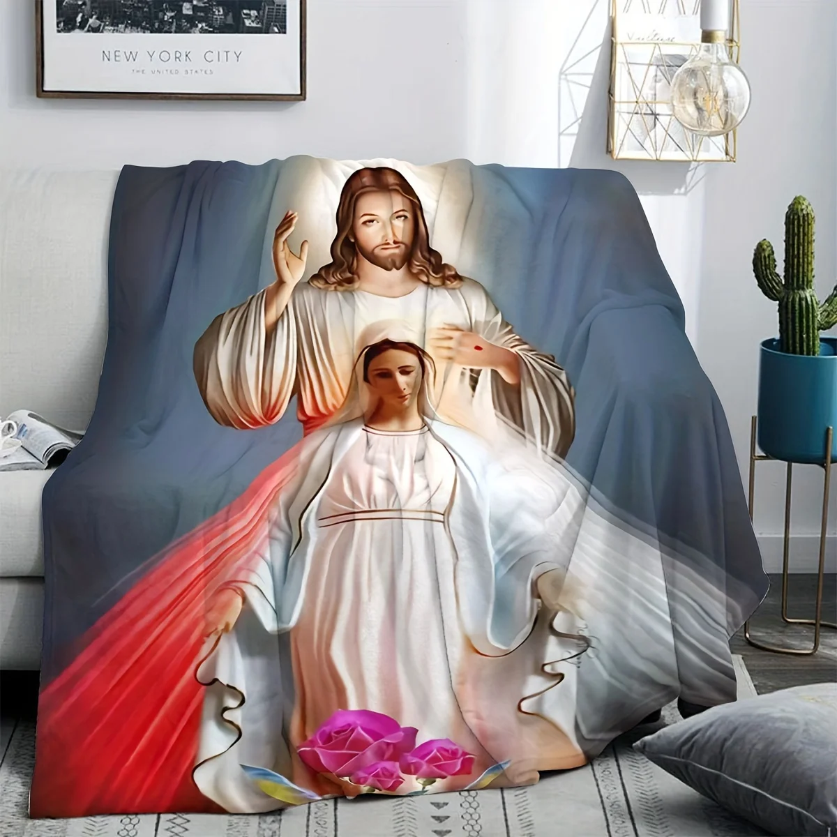 بطانية عيد الميلاد الناعمة المريحة للسفر في المكتب وسرير الأريكة - هدية لجميع المواسم لأصدقاء العائلة، قماش مريح