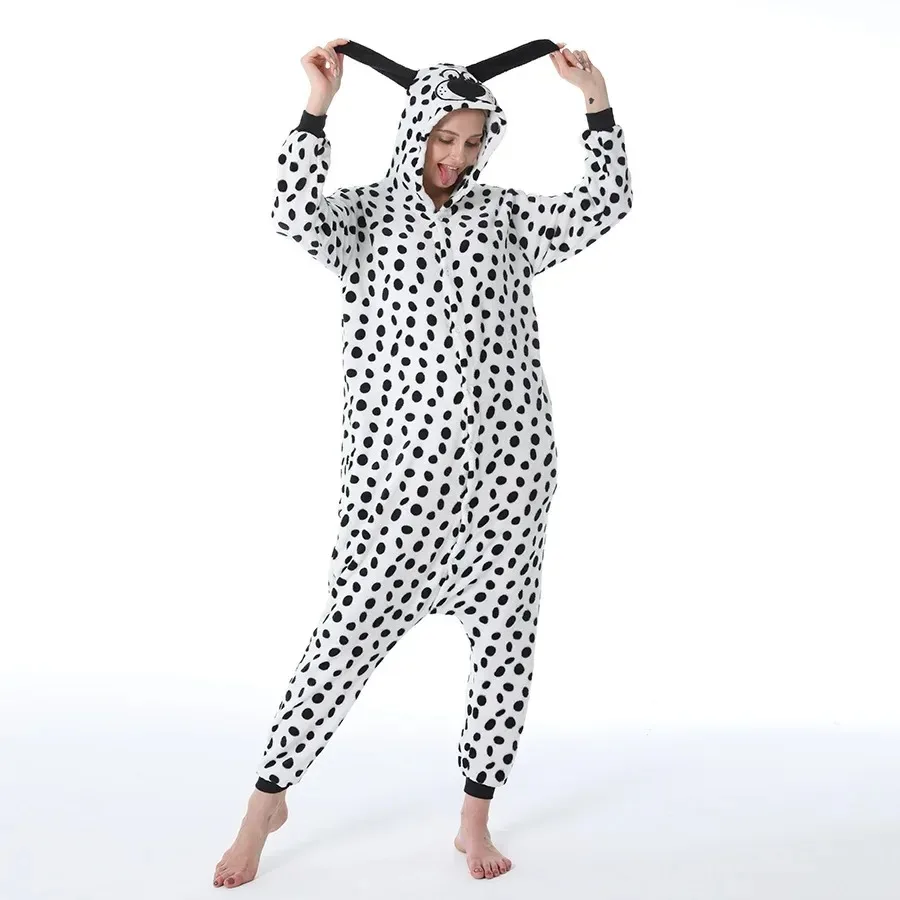 Cartoon One-piece Pajamas Men\'s and Women\'s Flannel Animal One-piece Pajamas Cosplay Clothing Clothing Home Clothing