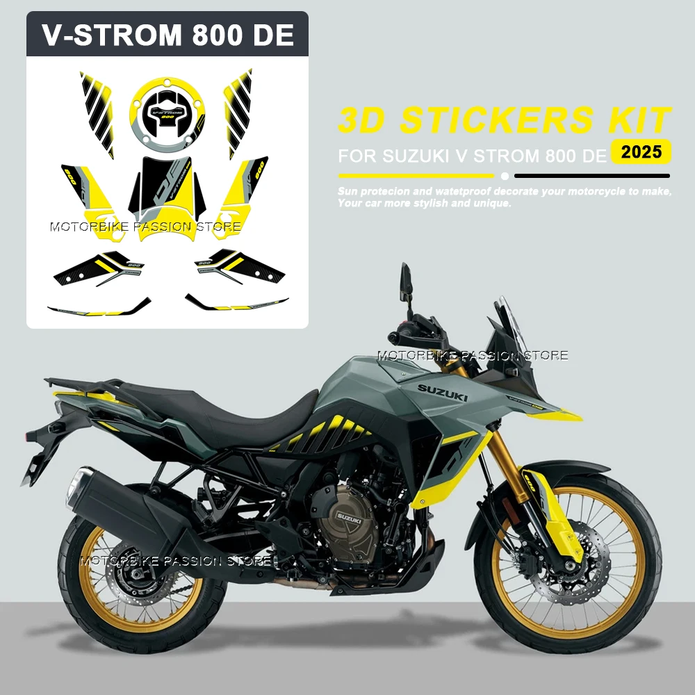 NEW V-STROM 800DE 2024 Motorcycle Accessories 3D Epoxy Protection Sticker Decal For Suzuki V-STROM 800DE Vstrom 800 DE 2024-2025