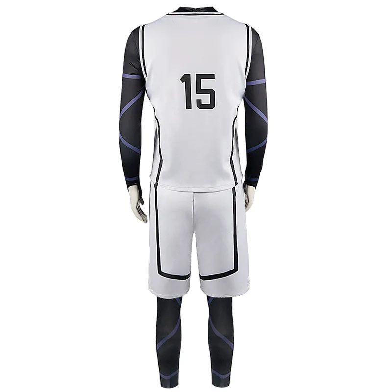 Anime Blue Lock Isagi disfraces Cosplay Yoichi Isagi pelucas ISAGI camiseta de fútbol equipo uniforme de fútbol Isagi mono conjunto de medias
