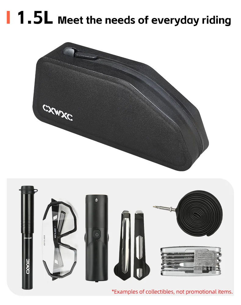 CXWXC Fahrrad-Oberrohrtasche Wasserdichte Hülle Mit Bolzenbefestigung & Riemen Aerodynamisch Geringer Widerstand Für Triathlon Gravel MTB Rennrad – Detail 11