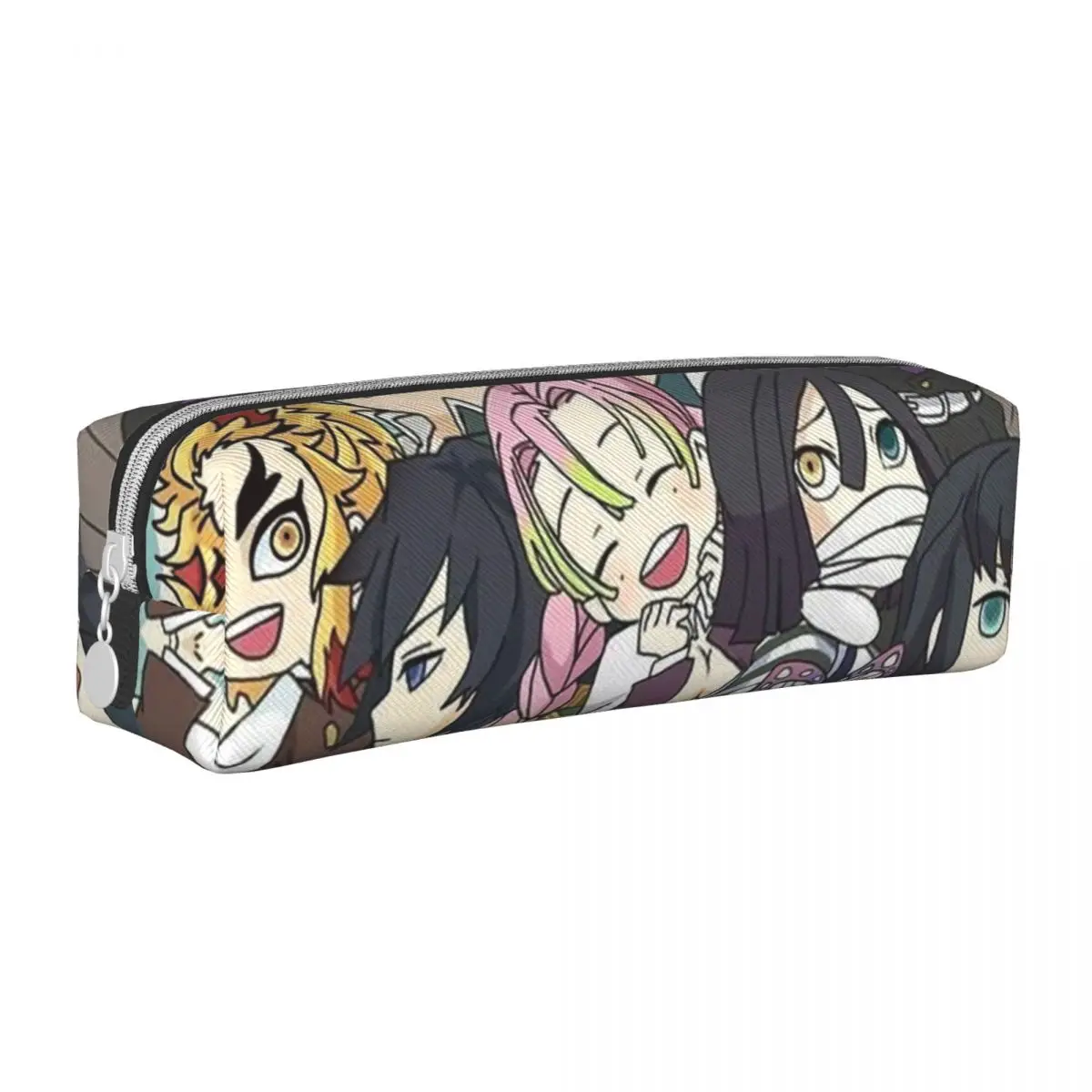 Lovely Demon Slayer Nezuko Tanjirou Pencil Case Pencilcases Pen Holder for Girls Boys Large Bag Students School Gift Accessories