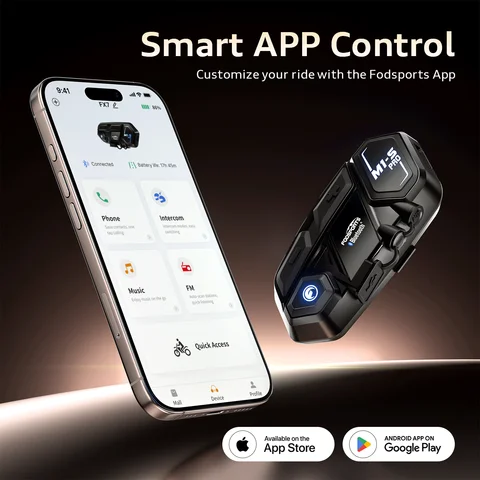 Fodsports M1-S Pro Мотогарнитура на шлем,шлем bluetooth переговорное устройство, водонепроницаемая мотогарнитура,10 всадников 2000 Мотогарнитура,Поделиться музыкой,Русские голосовые подсказки