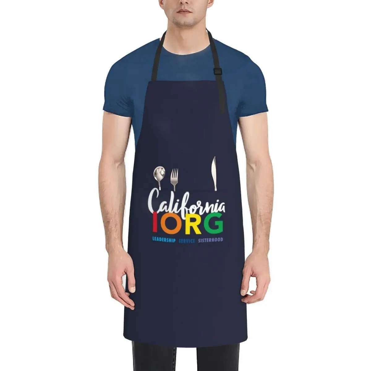 

CAIORG fun logo - blue Apron Home and kitchen products Kitchenware Apron