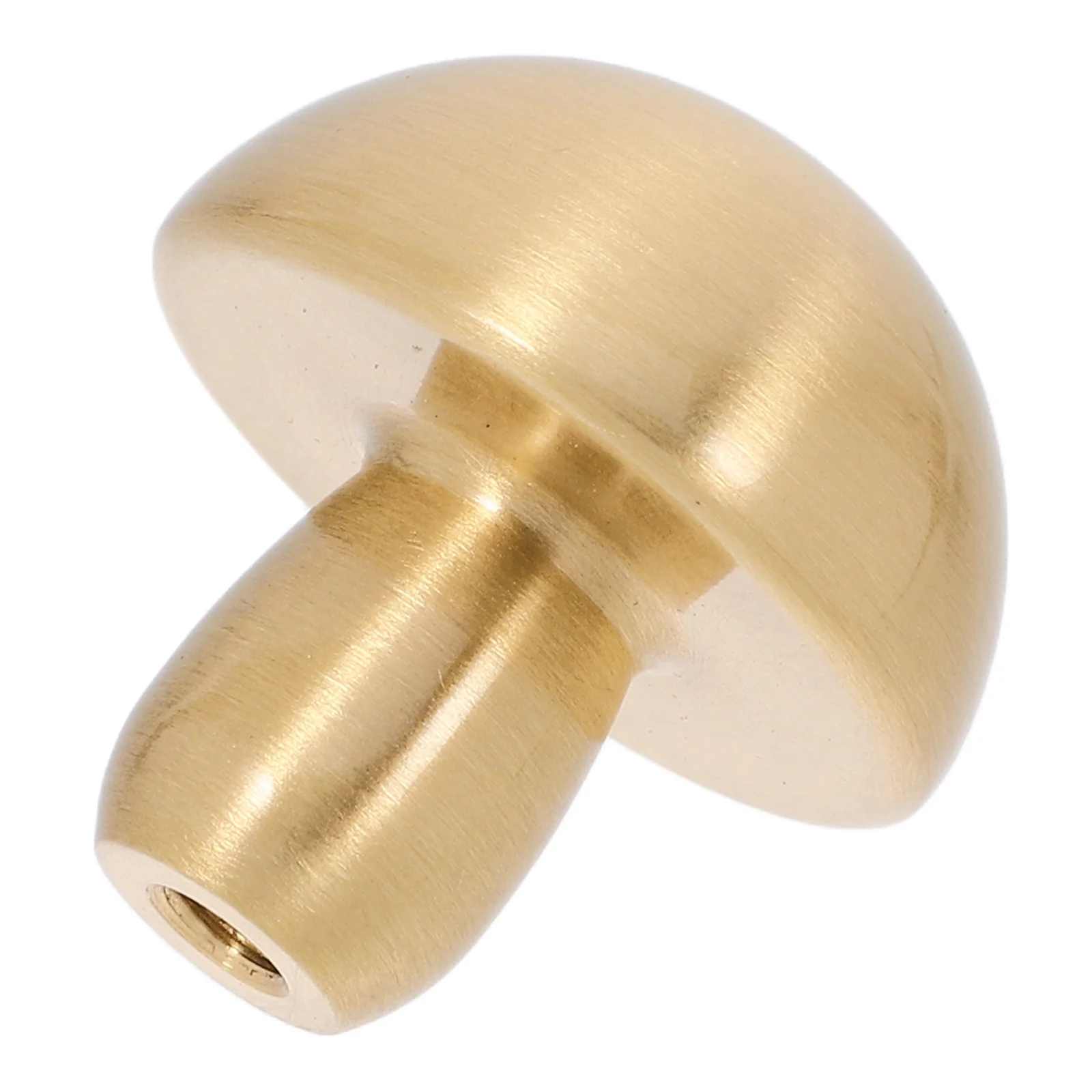 

Vintage Brass Mushroom Cabinet Knobs Solid Drawer Pulls for Kitchen Dresser Furniture Handles Clear Gold Knob Cabinet