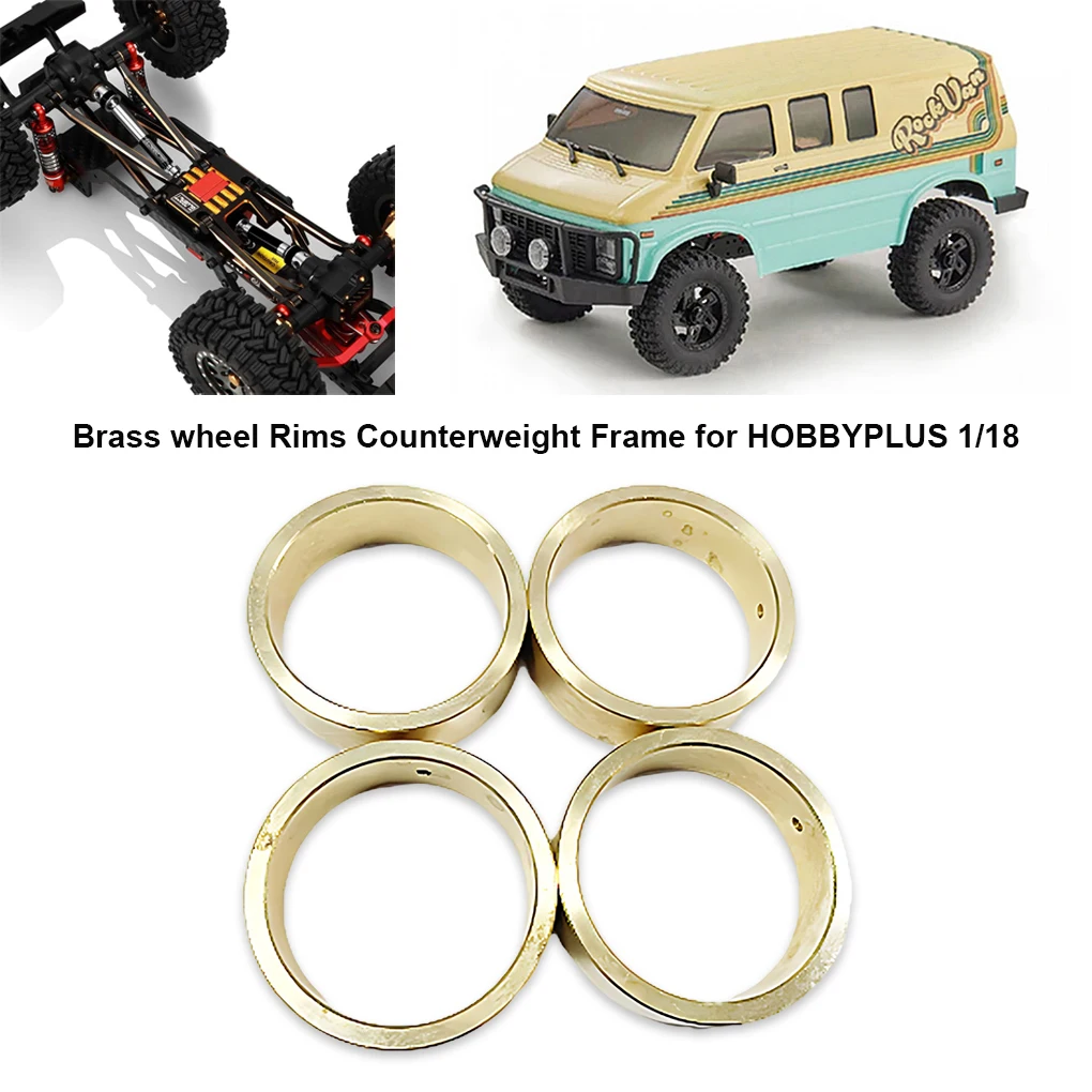 RCGOFOLLOW 1/18 Brass Heavy Duty Counterweight RC Upgrade Part Rc Counterweight For HOBBYPLUS 1810178 RC Car Part