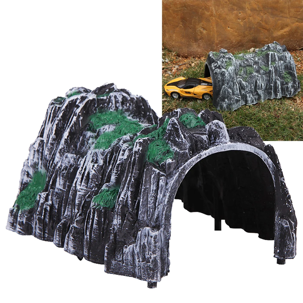 Simulation Plastic Rockery Tunnel Track Train Slot Train Railway Tunnels Sand Table Model Railway Accessories Toys