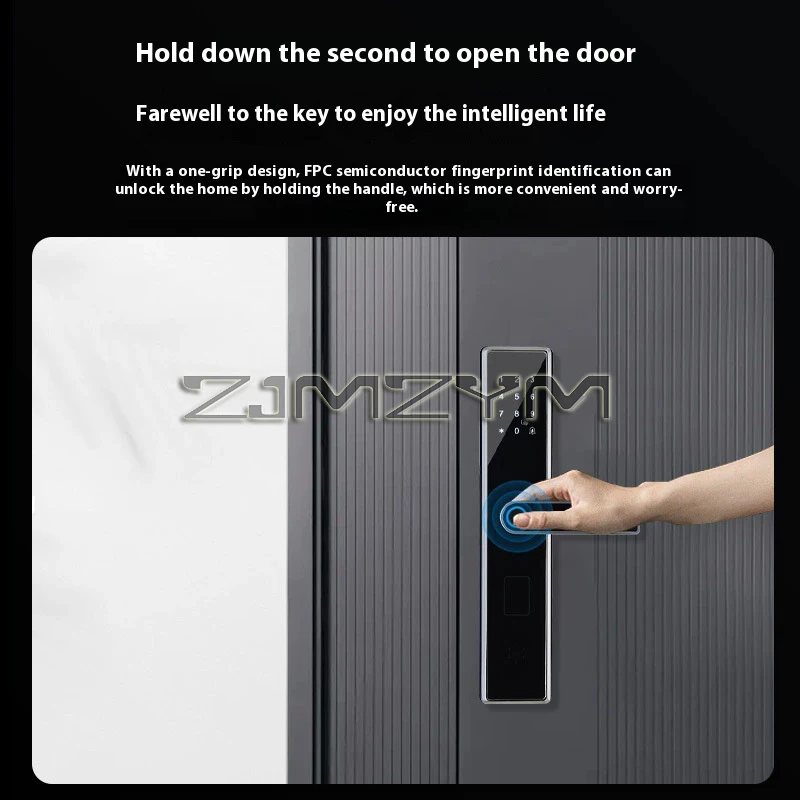 Stainless Steel Smart Door Lock Digital Electronic Lock Smart Home Door Lock Fingerprint APP Remote Control