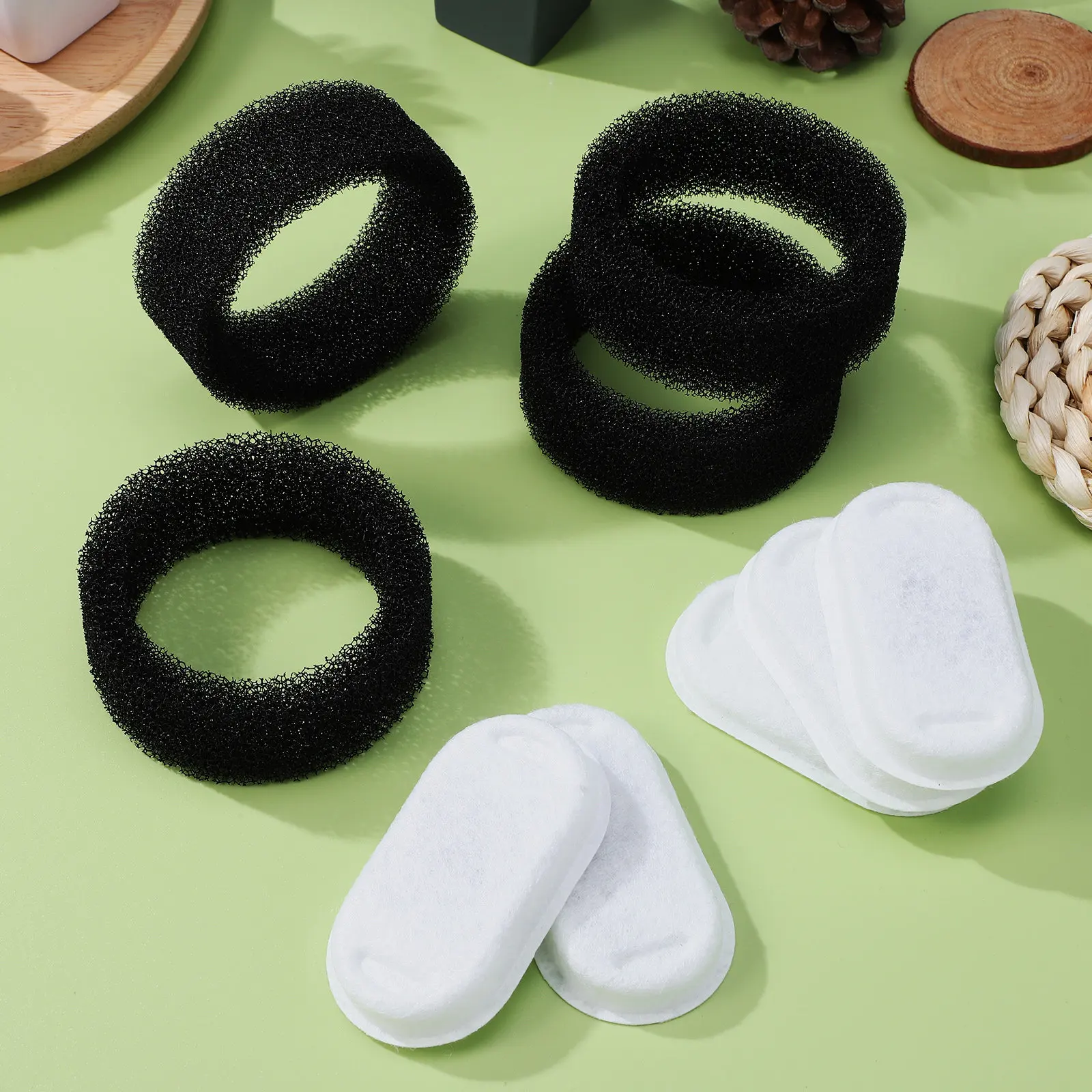 

1Set Pet Fountain Filter Replacement Round Design for Automatic Water Fountains Cat Dog Safe Clean Drinking Water Ample Supply