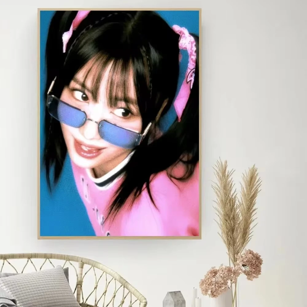 T-Twice Momo Kpop Girls Poster DIY Vintage Movie Poster Wall Art Canvas Painting Study Stickers Wall Painting