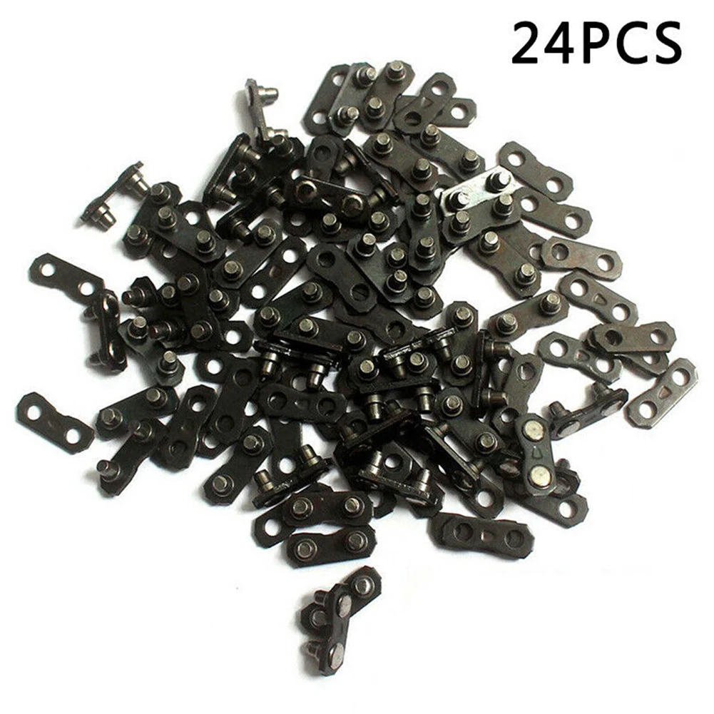24 Sets 325 Joiner Repair Practical Preset Accessories Tool Metal Chainsaw Chain Master Link Garden Portable Tie Straps