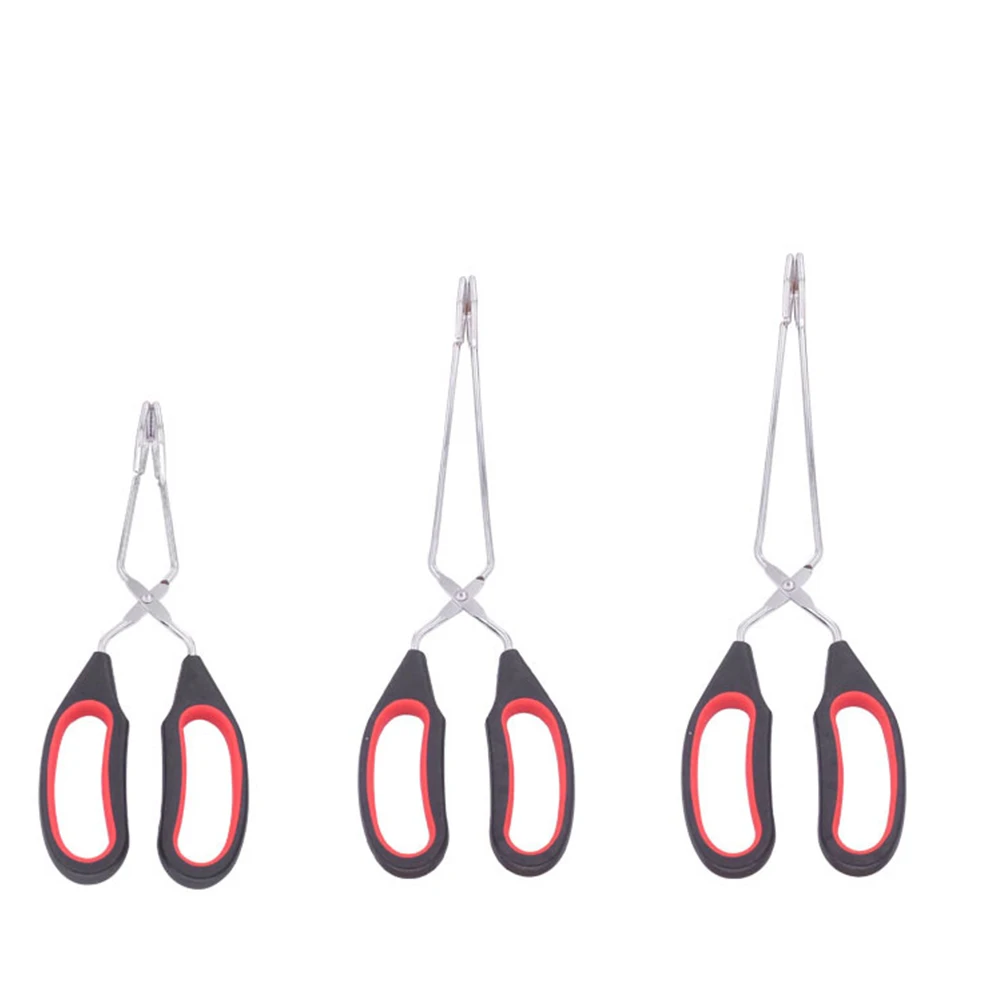 

2PCS Multifunctional Barbecue Clip BBQ Tong Fried Steak Pie Pizza Bread Charcoal Clamp Cooking Tool (Size S)