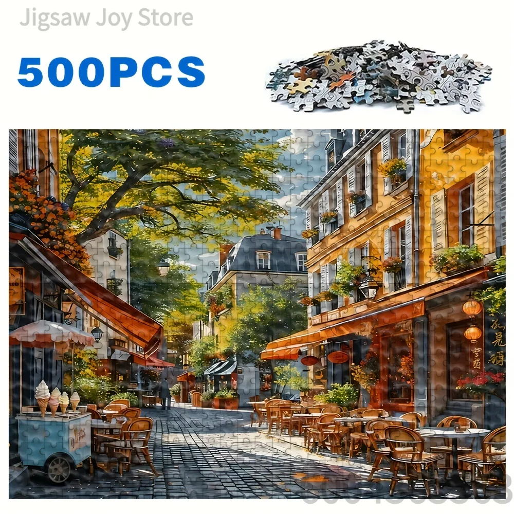 Creative Portrait & Retro Cityscape Jigsaw Puzzle Paper Board Game Kids Adults Intelligence Development Toy