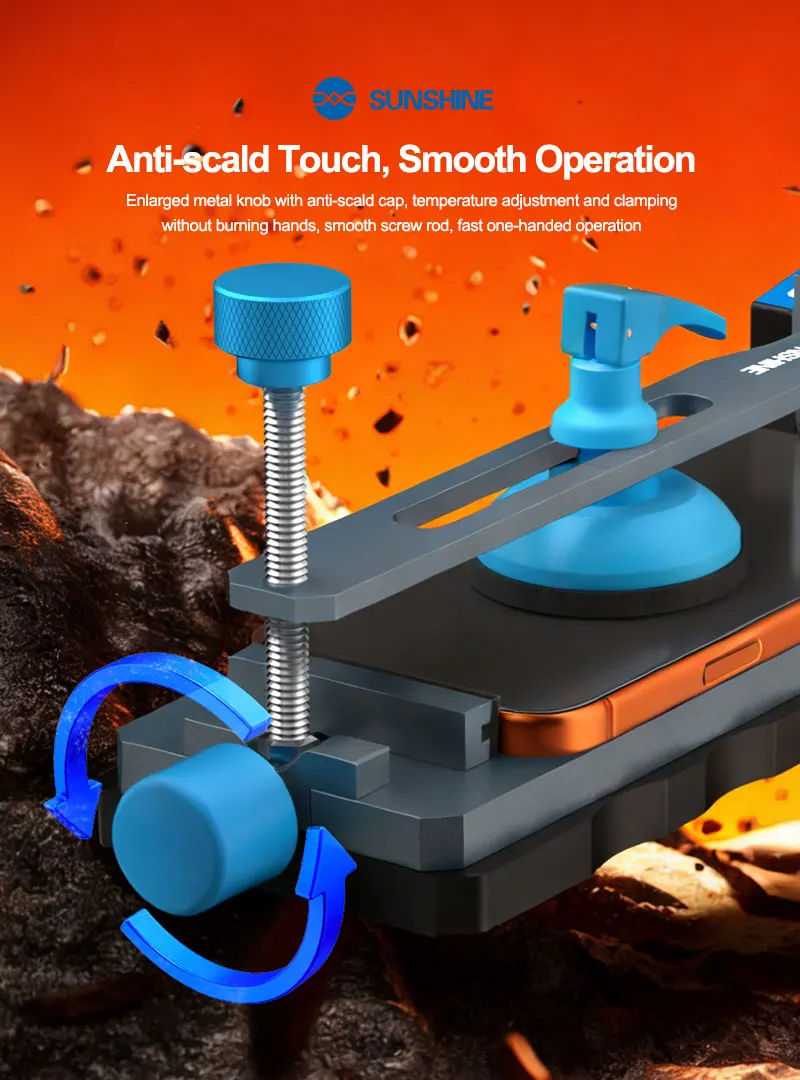 Sunshine LS6 Pro Hot&Cold Dual-use LCD Separating Machine Camera Protection Even Heating Anti-scald Touch for Phone Repair Tool