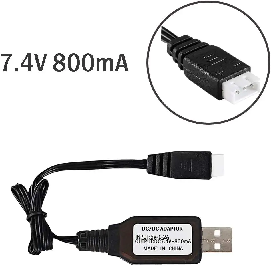 Batería lithium 7,4V 2000mAh 15C enchufe T para WLtoys RC - imagen 4